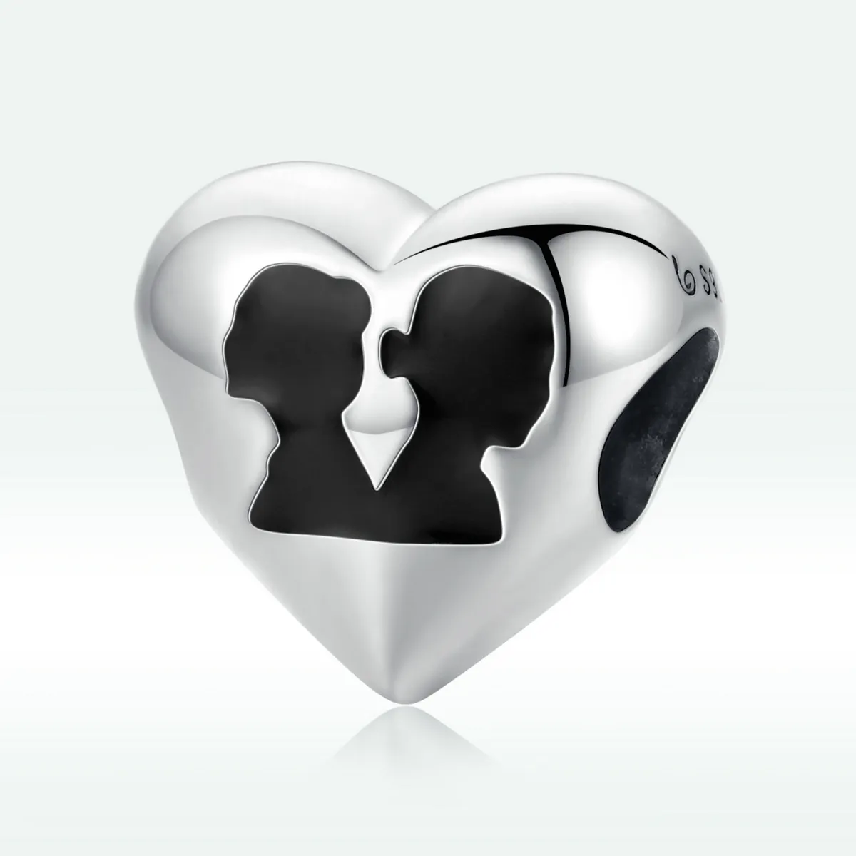 pandora style love silhouette charm bsc549