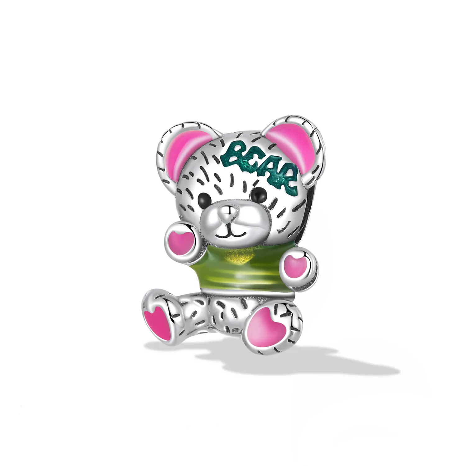 PANDORA Style Neon Bear Doll Charm - SCC2231