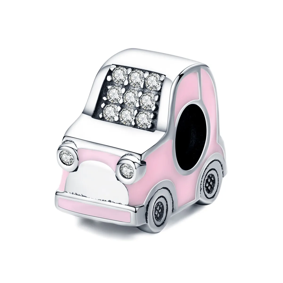 pandora style pink car charm scc1380