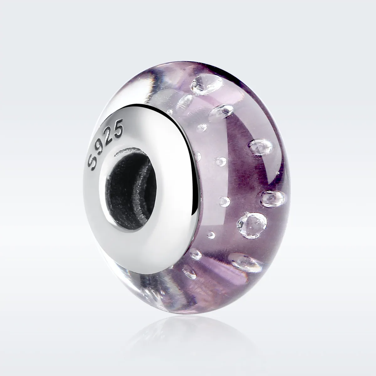 PANDORA Style Purple Murano Glass Charm - SCZ001