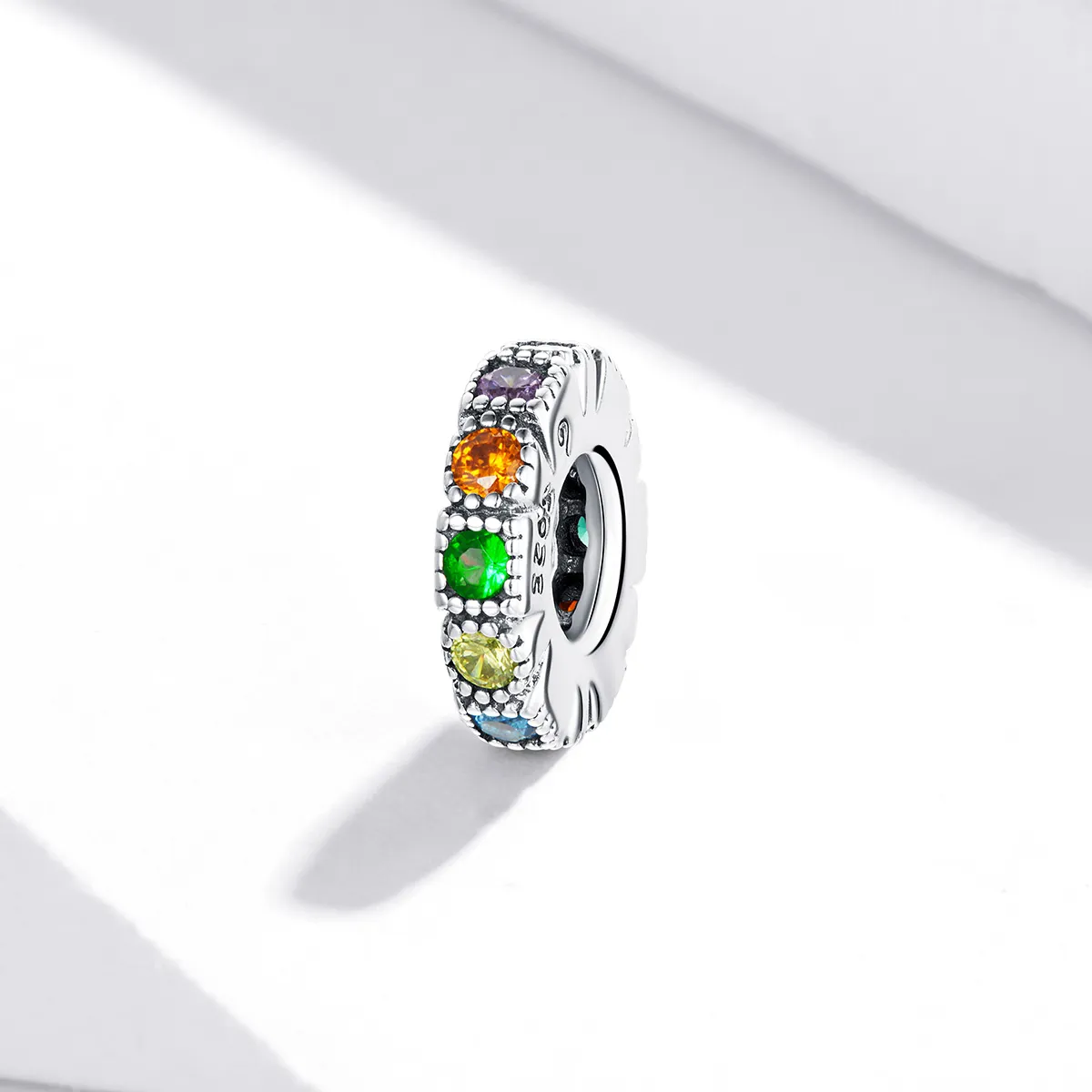 PANDORA Style Rainbow Stone Safety Chain - BSC473