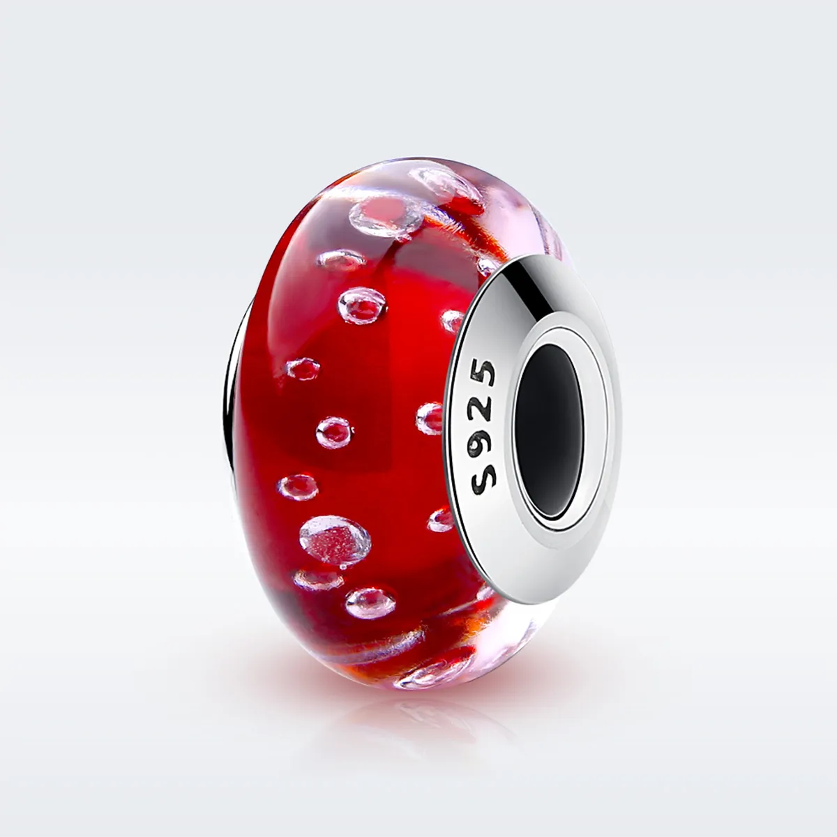 PANDORA Style Red Murano Glass Charm - SCZ027