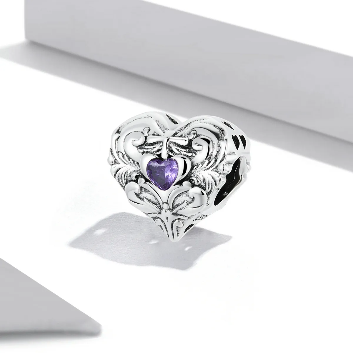 PANDORA Style Retro Heart Charm - SCC2158