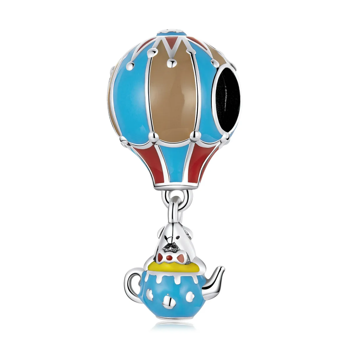 PANDORA Style Retro Hot Air Balloon Charm - BSC544