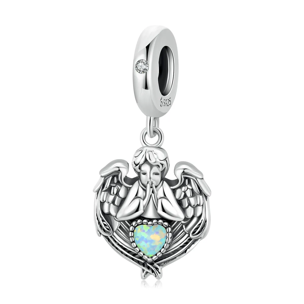 PANDORA Style Angel Pray Love Dangle Charm - BSC568