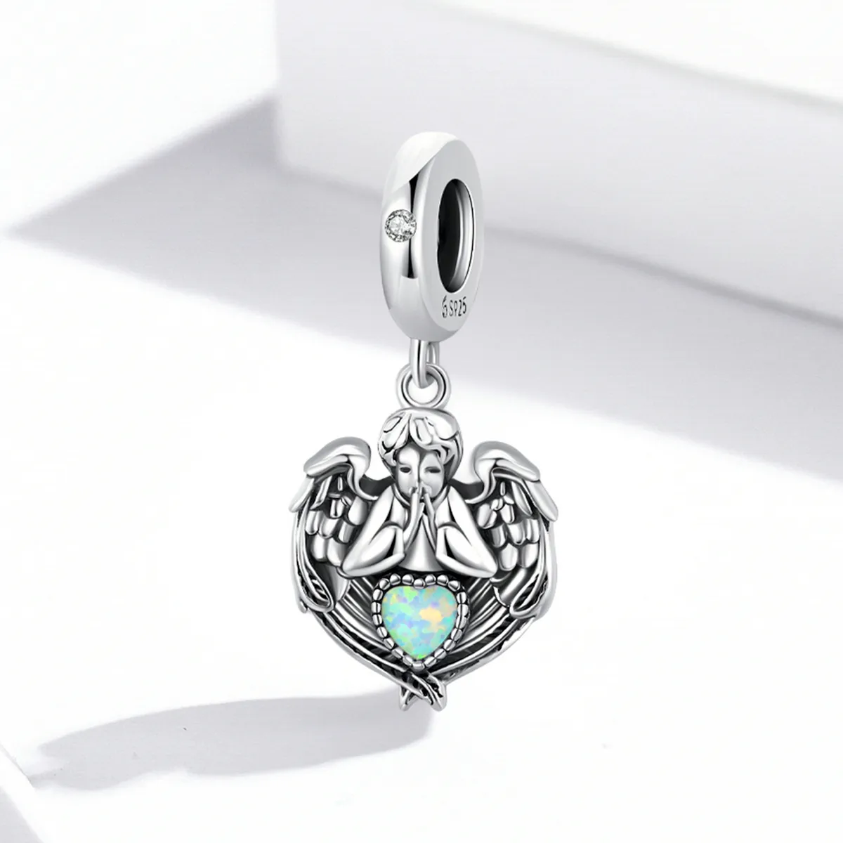 PANDORA Style Angel Pray Love Dangle Charm - BSC568