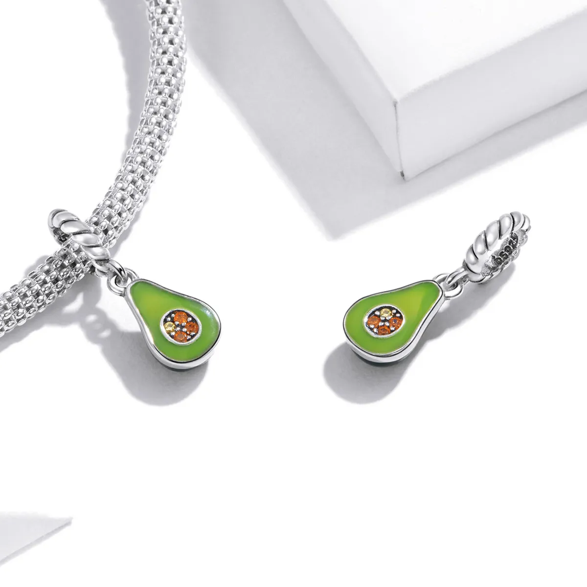 PANDORA Style Avocado Dangle Charm - BSC472