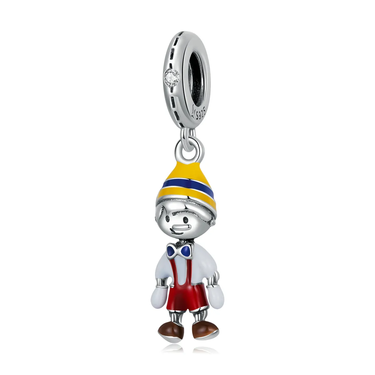 PANDORA Style Boy's Overalls Dangle Charm - SCC2083