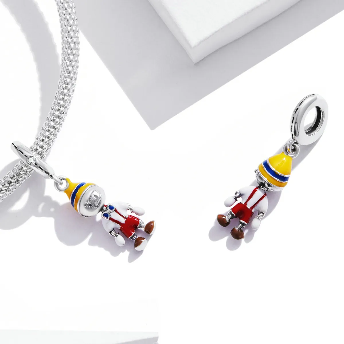 PANDORA Style Boy's Overalls Dangle Charm - SCC2083