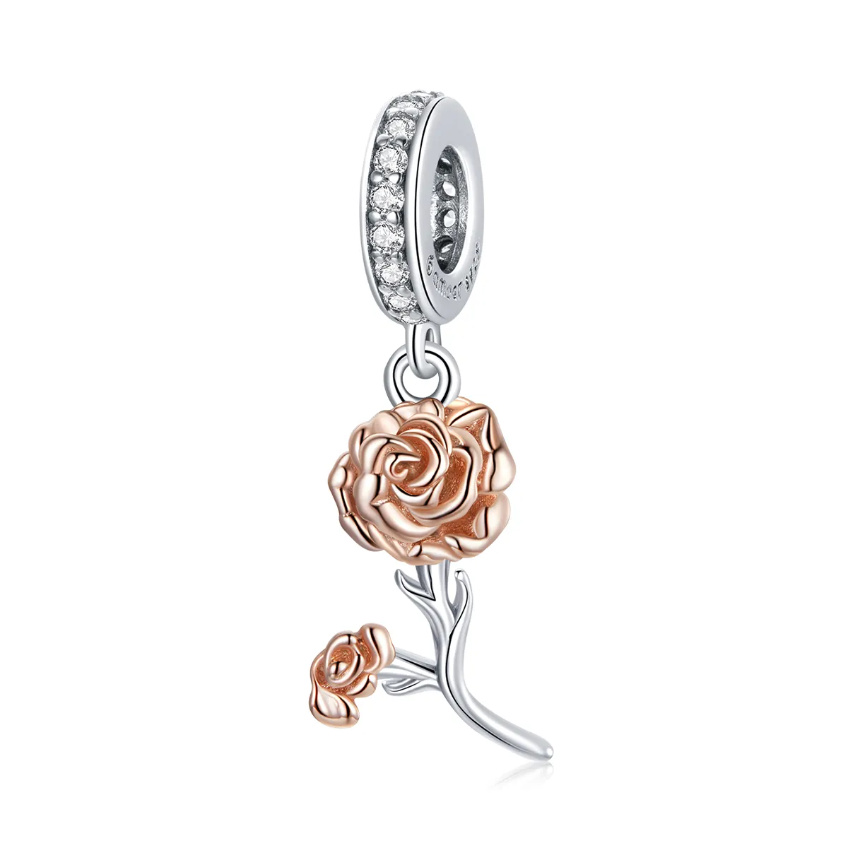 PANDORA Style Carnation Dangle Charm - BSC422