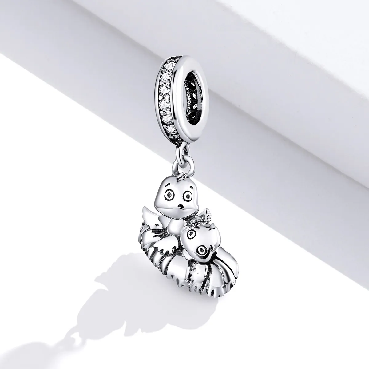 PANDORA Style Cartoon Bird Dangle Charm - SCC1522