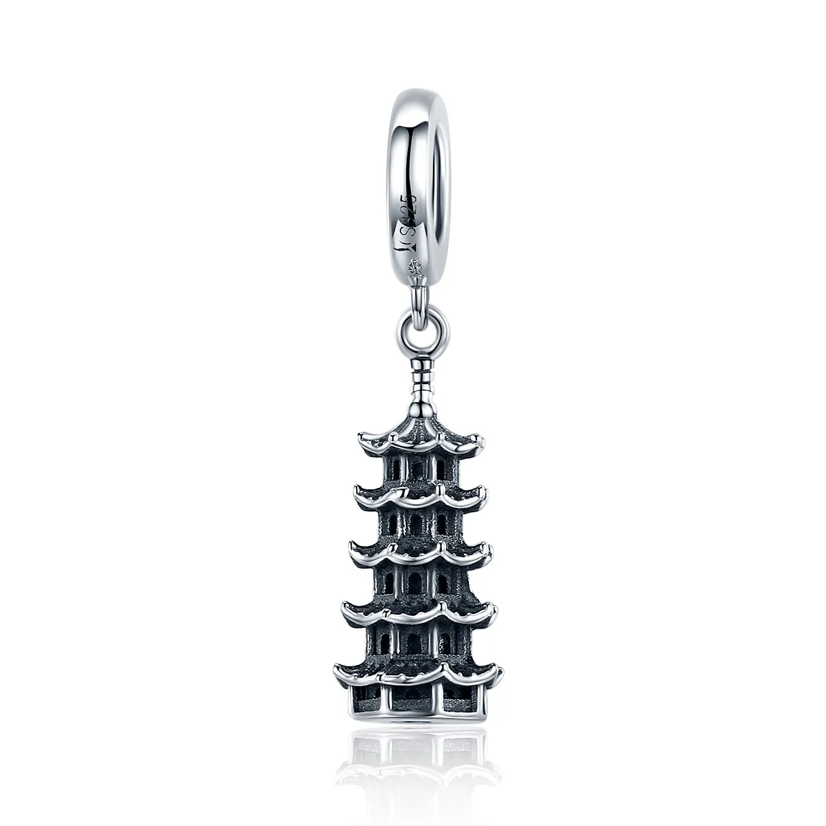 PANDORA Style Chinese Tower Dangle Charm - SCC1544