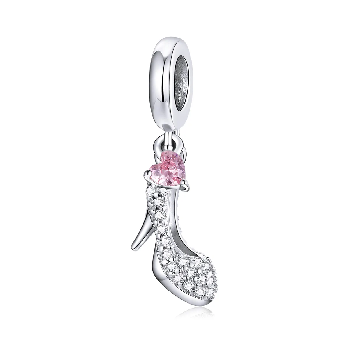 pandora style crystal slipper dangle charm bsc411