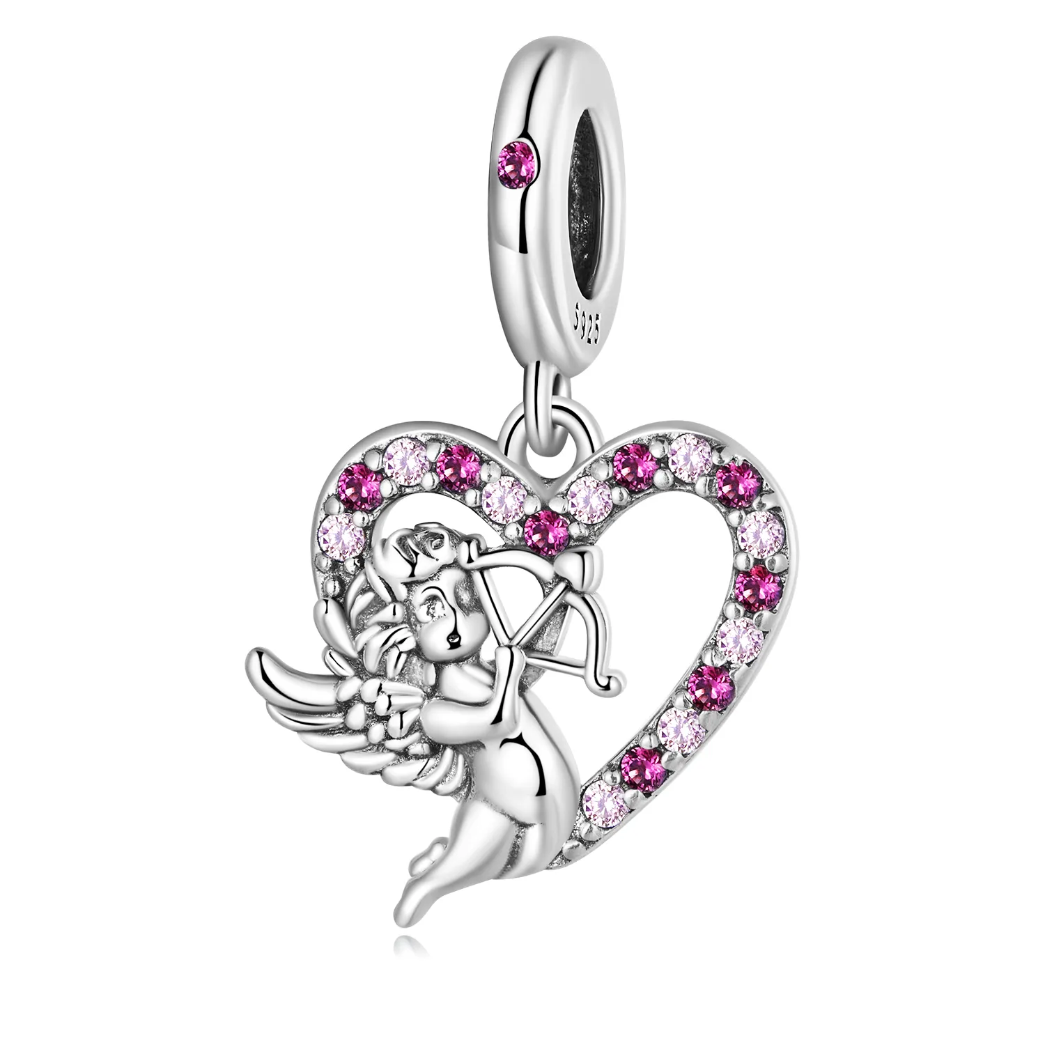 PANDORA Style Cupid Heart Dangle Charm - SCC2324