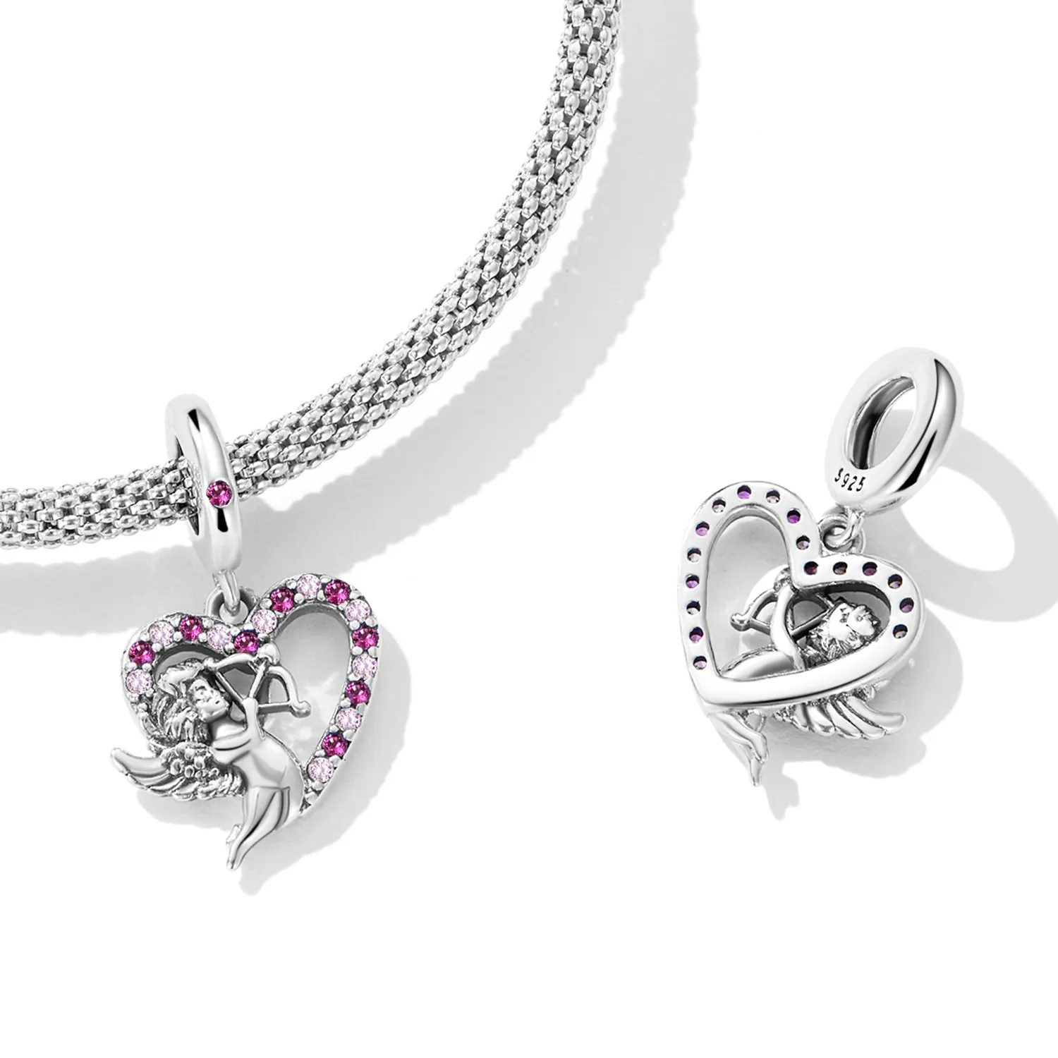 PANDORA Style Cupid Heart Dangle Charm - SCC2324