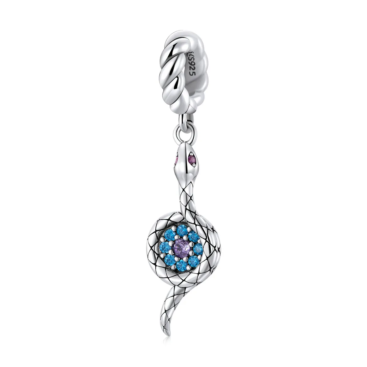 PANDORA Style Eye of The Serpent Demon Dangle Charm - SCC2161