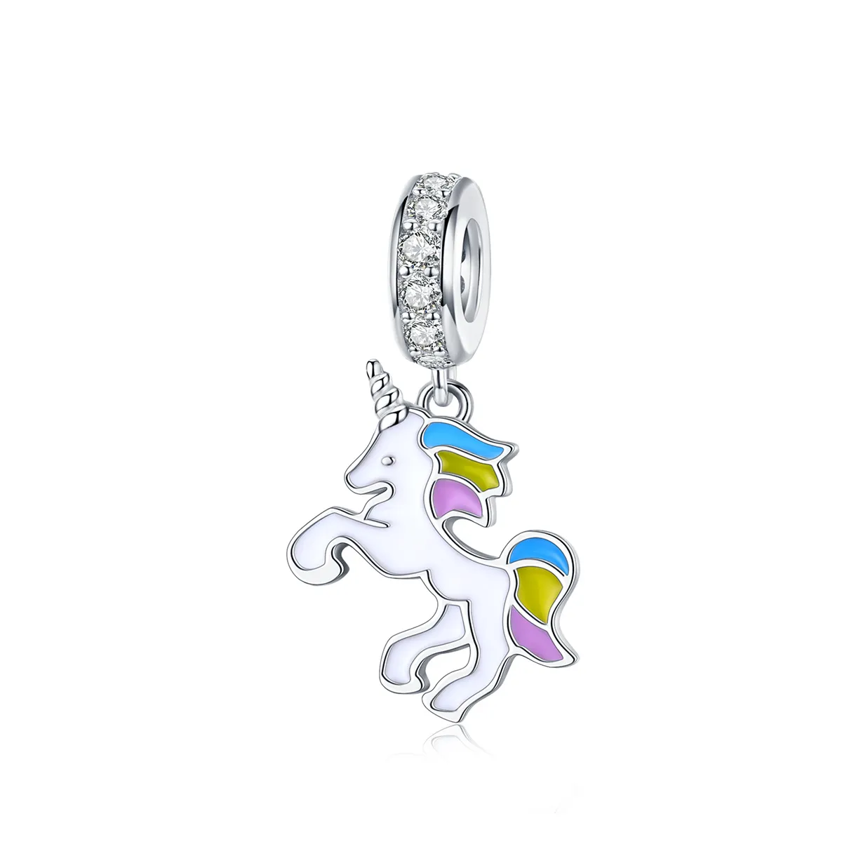 PANDORA Style Fantasy Unicorn Dangle Charm - BSC075