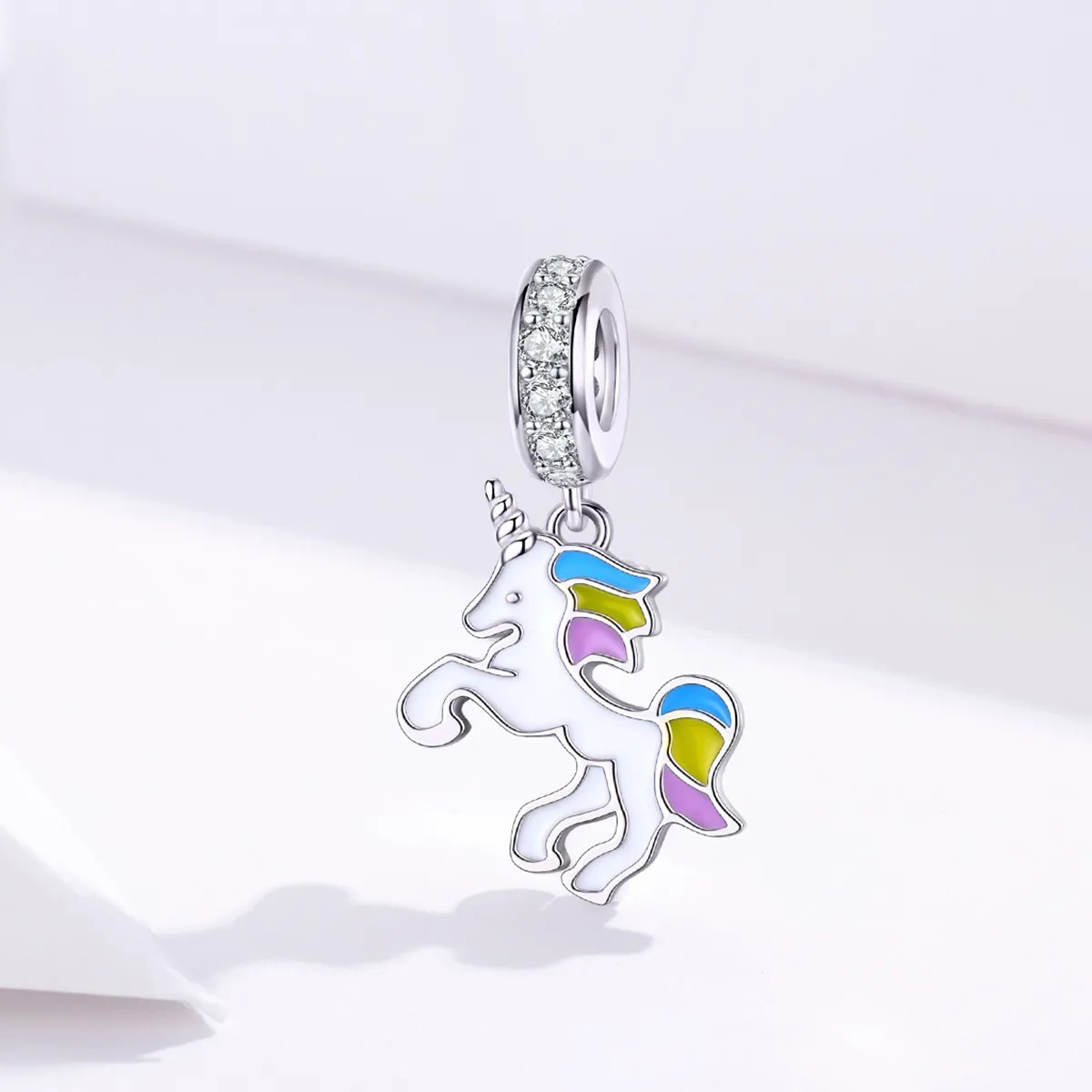 PANDORA Style Fantasy Unicorn Dangle Charm - BSC075