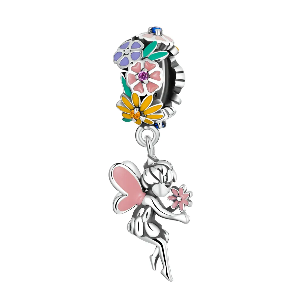 PANDORA Style Flower Elf Dangle Charm - BSC592