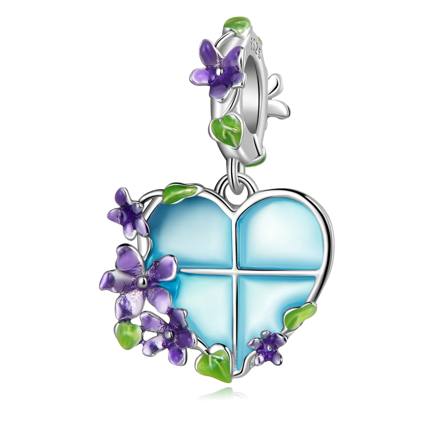 PANDORA Style Flower Window Dangle Charm - SCC2323