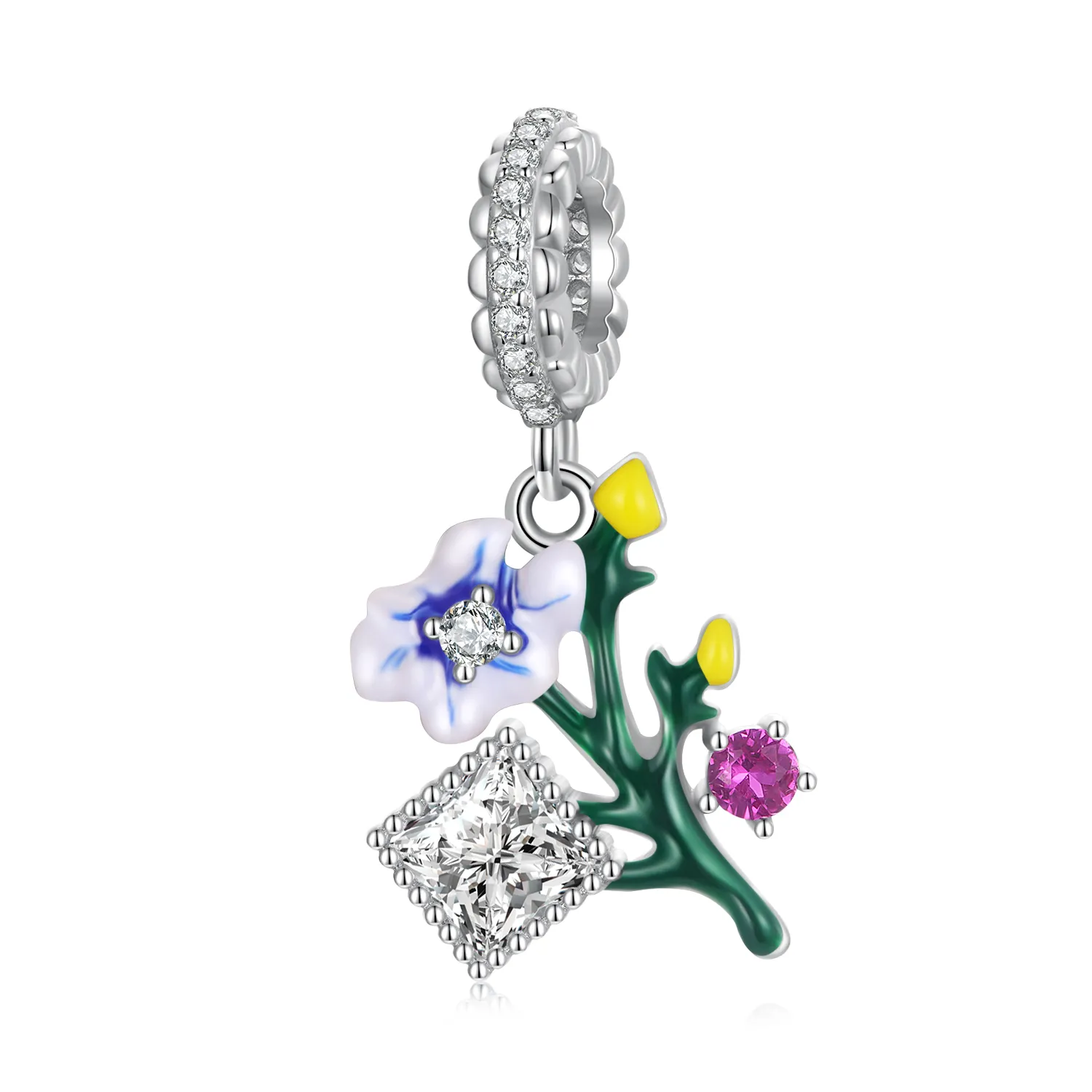 PANDORA Style Flowers Dangle Charm - BSC645