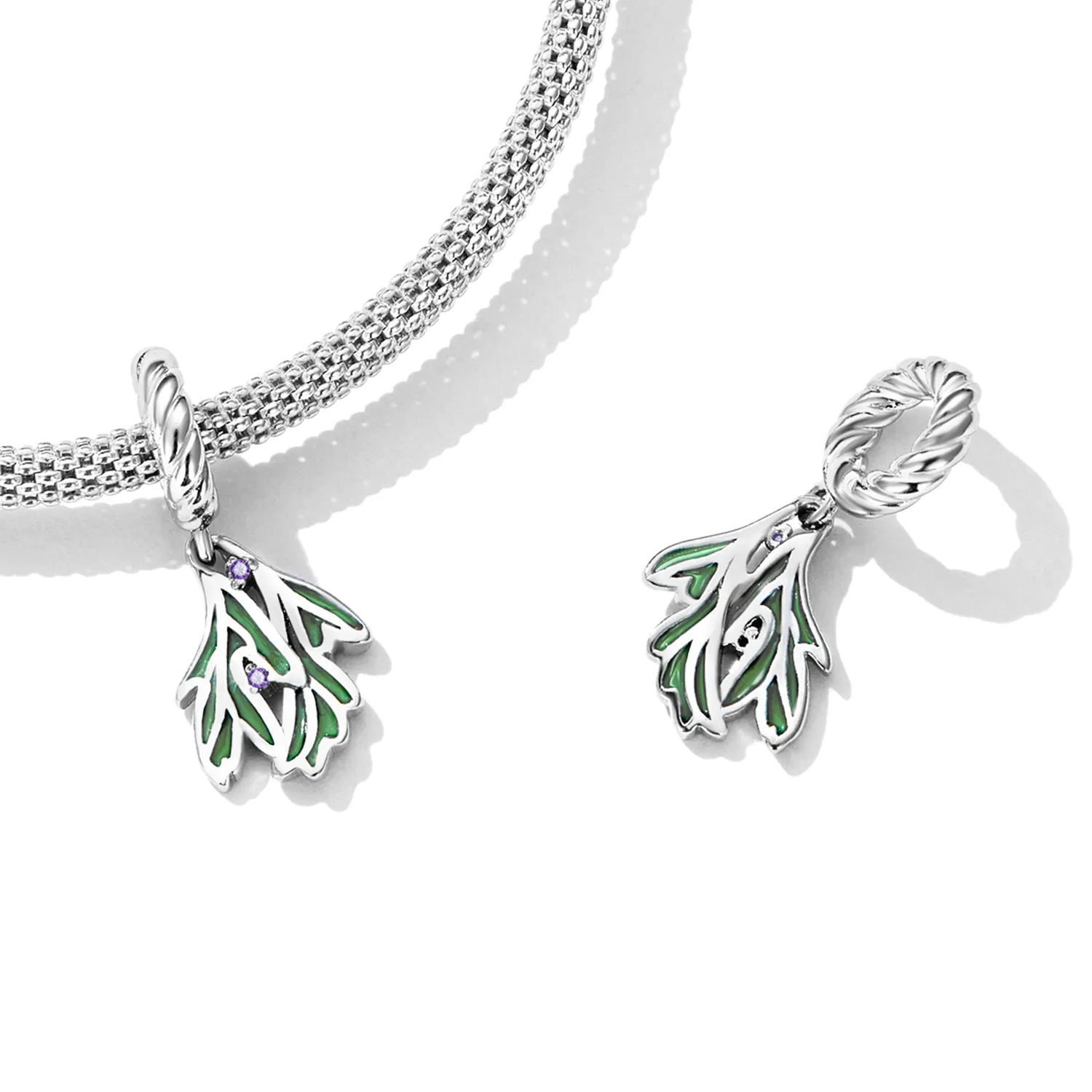 PANDORA Style Fresh Leaves Dangle Charm - SCC2295