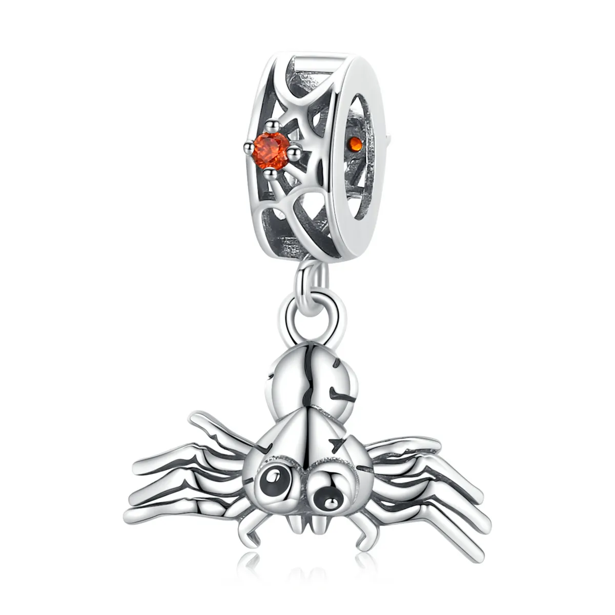 pandora style funny spider dangle charm scc1959