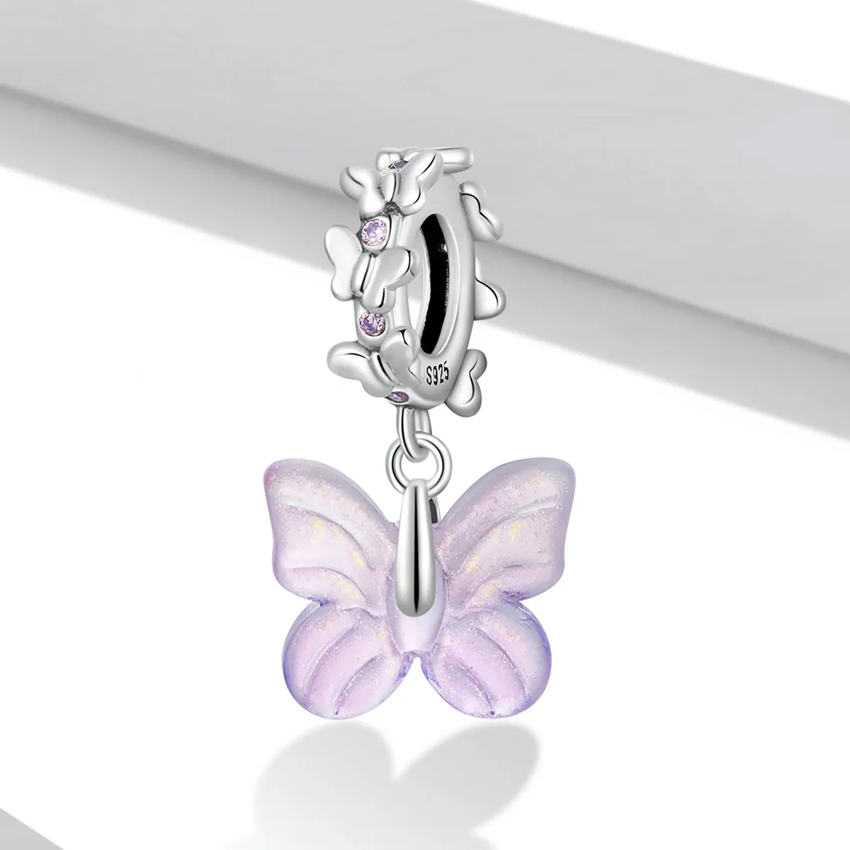 PANDORA Style Glass Butterfly Dangle Charm - SCC2087