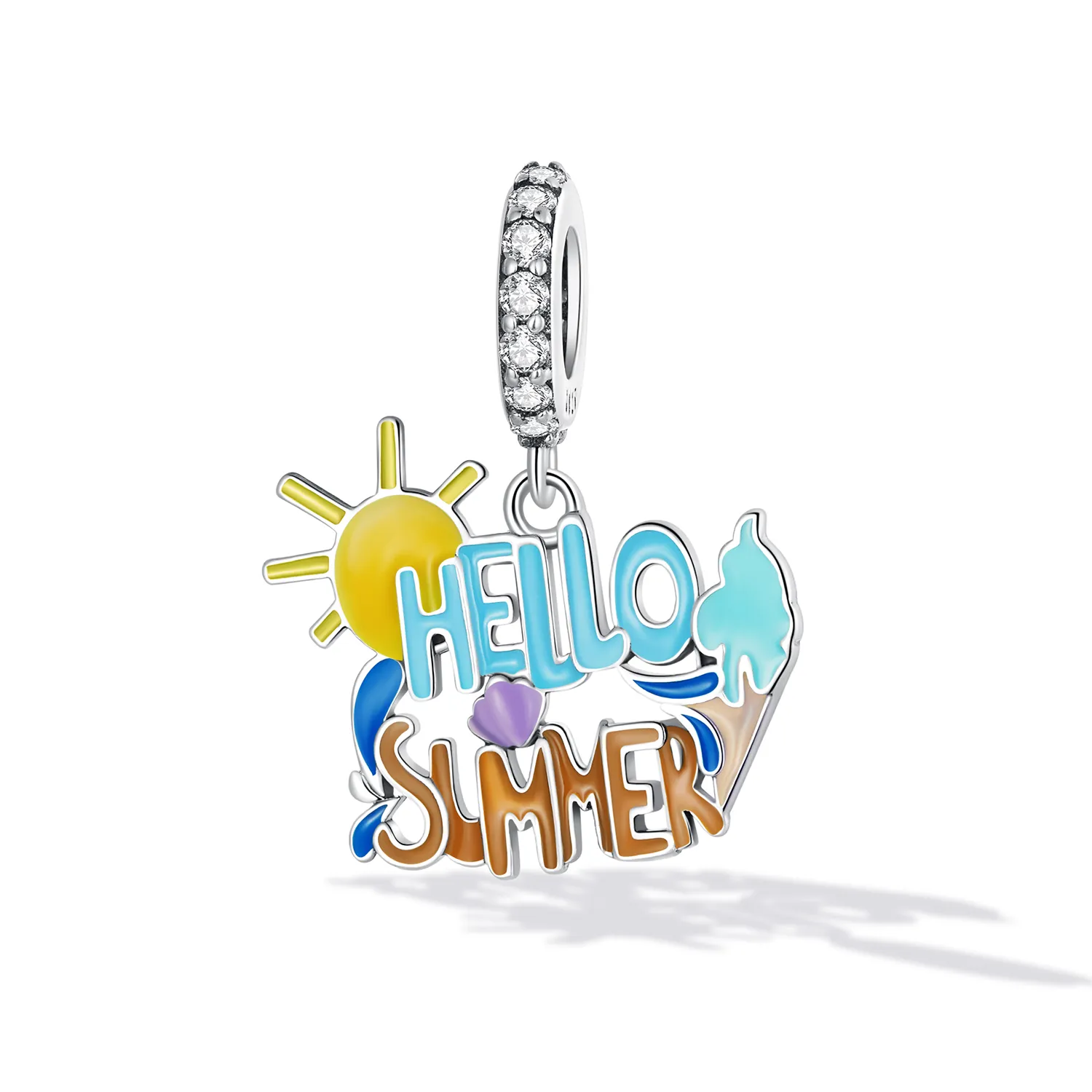 PANDORA Style Hello Summer Sign Dangle Charm - SCC2222