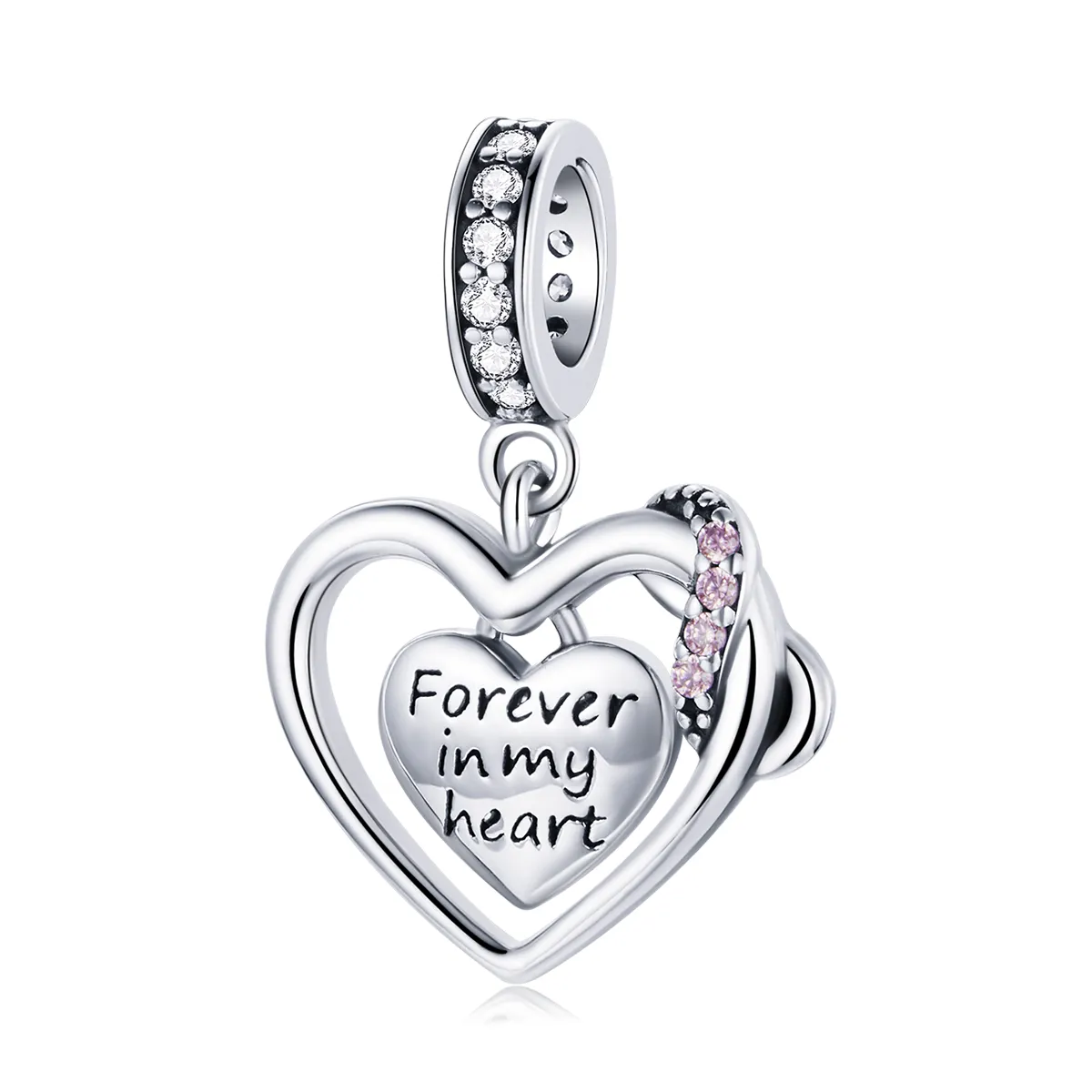 pandora style infinite love dangle charm bsc482