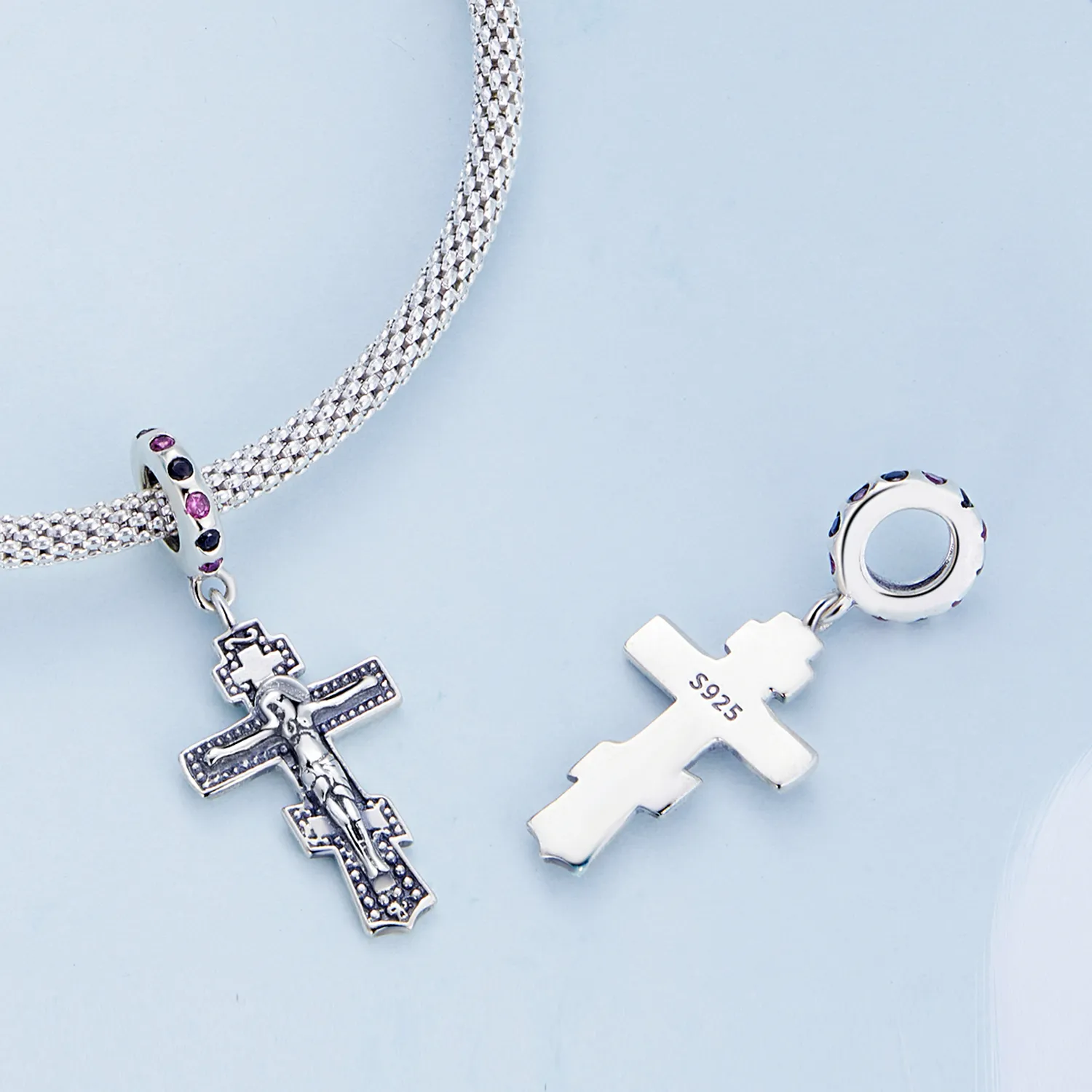 PANDORA Style Jesus Cross Dangle Charm - BSC668