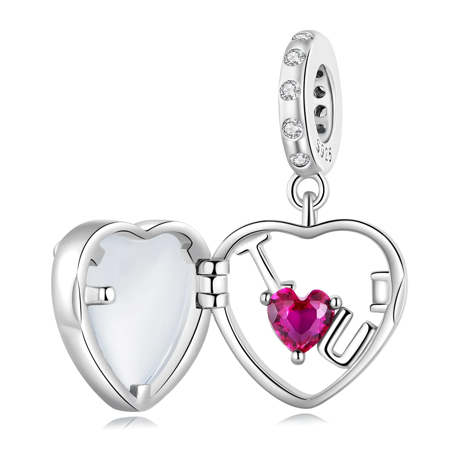 PANDORA Style Locket I Love You Dangle Charm - BSC681