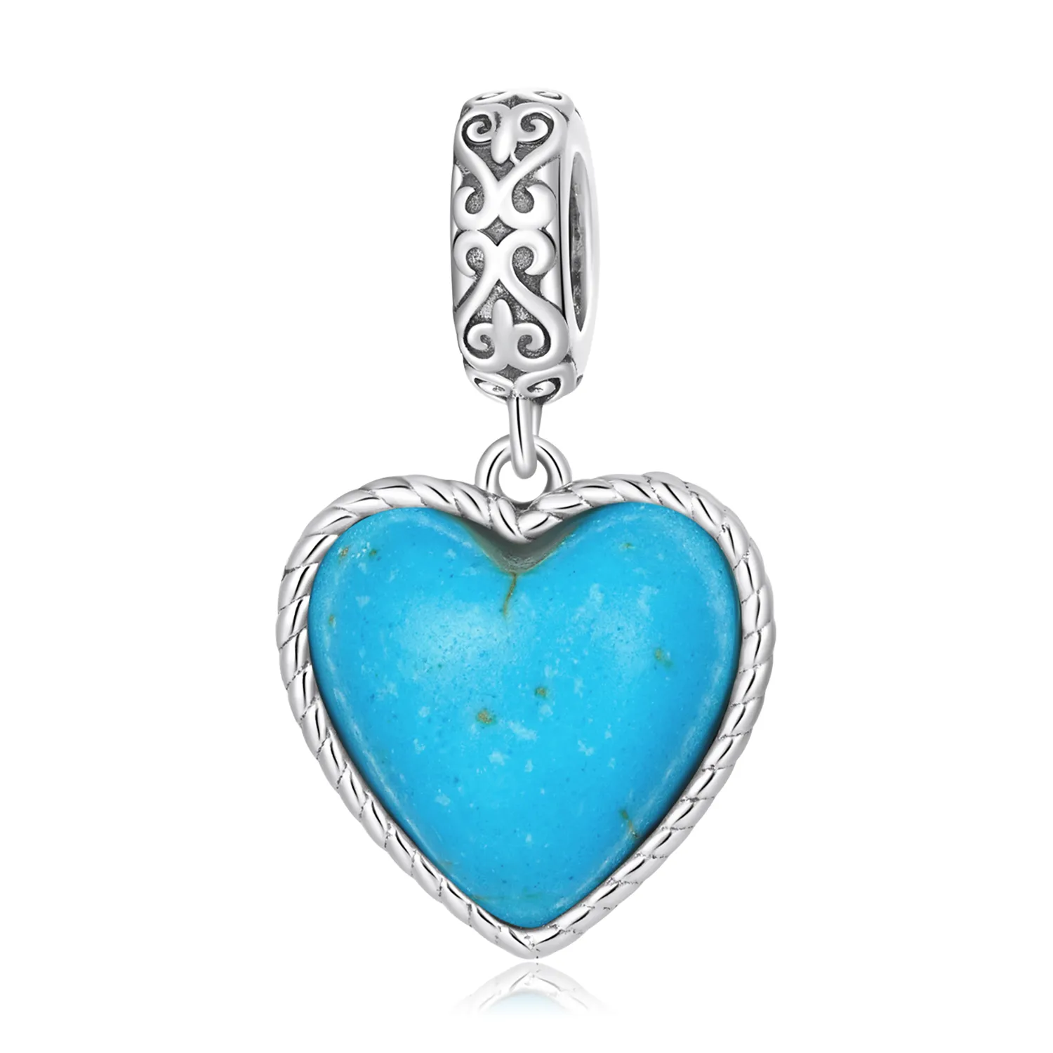 PANDORA Style Love Turquoise Dangle Charm - SCC2227