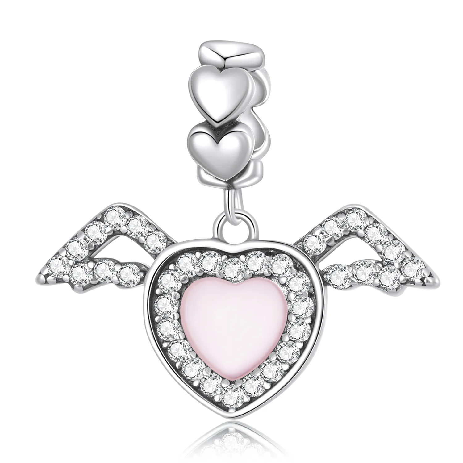 pandora style love wings dangle charm scc2229