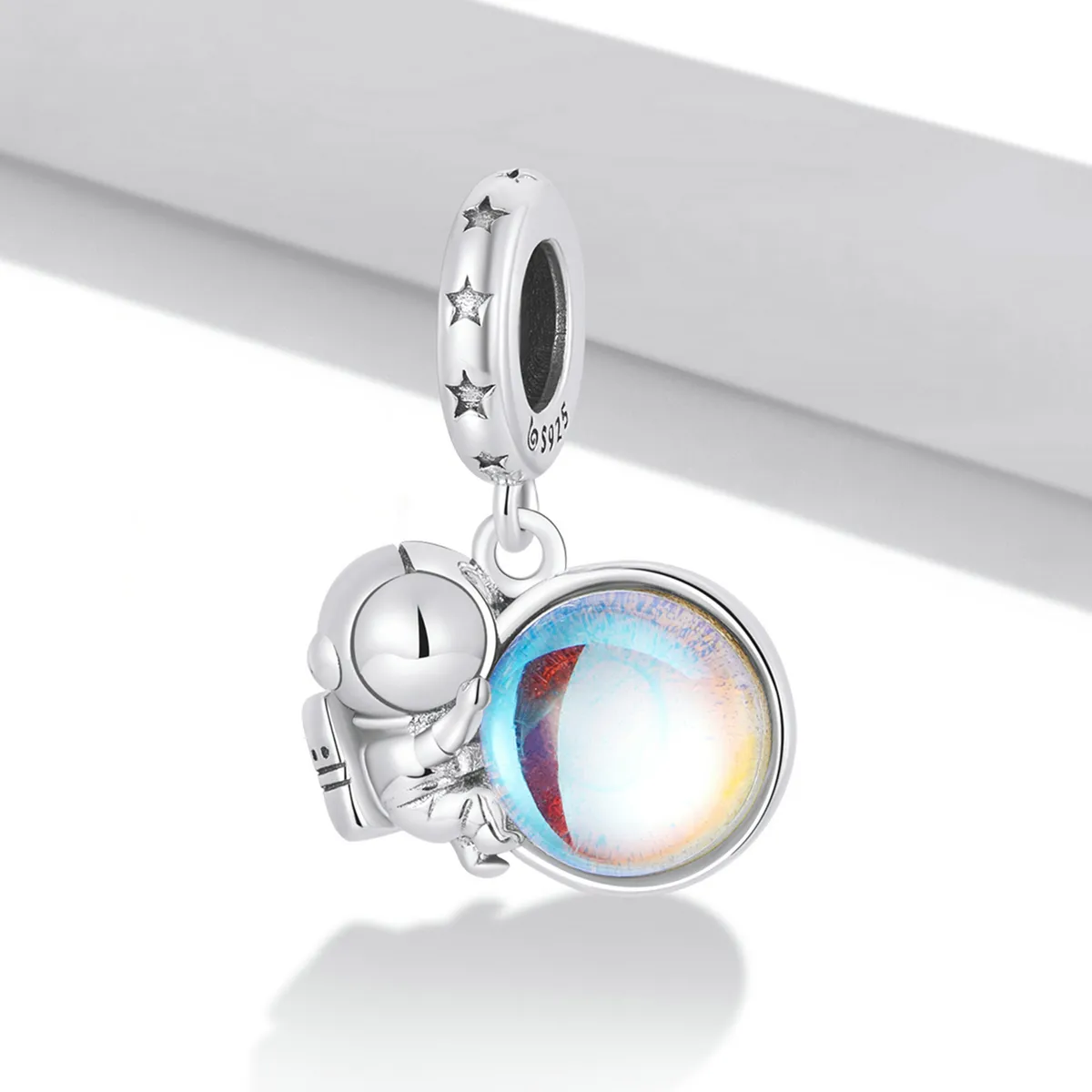 PANDORA Style Lunar Astronaut Dangle Charm - BSC581