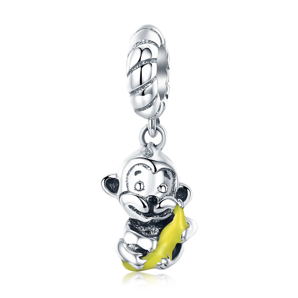 PANDORA Style Monkey Holding Banana Dangle Charm - SCC520