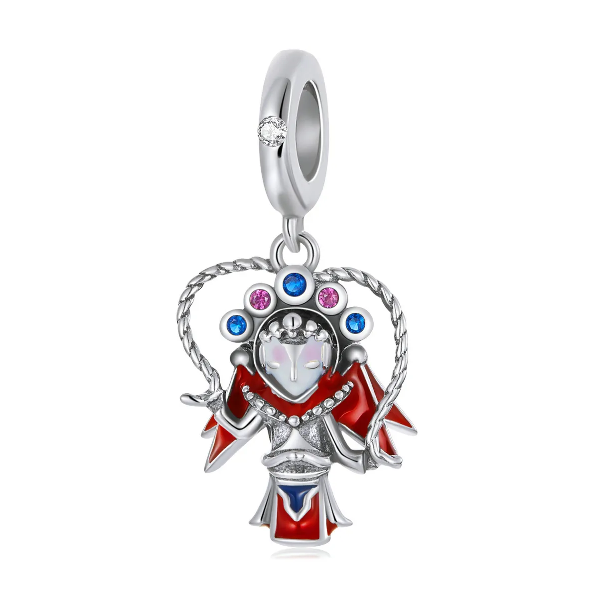 PANDORA Style Peking Opera Puppet Dangle Charm - SCC2109