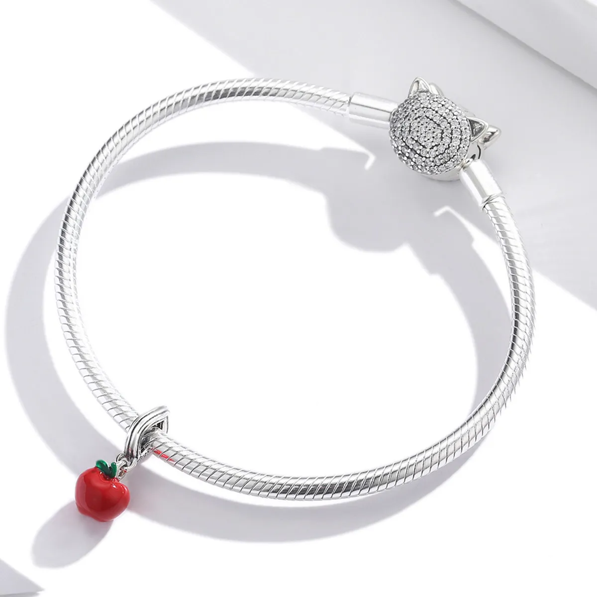 PANDORA Style Red Apple Dangle Charm - SCC1913