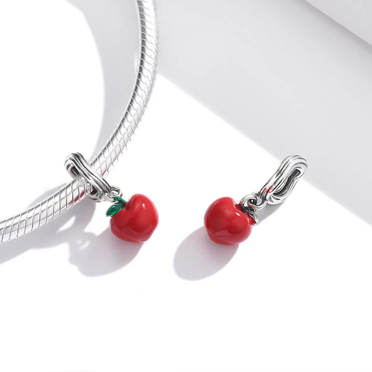 PANDORA Style Red Apple Dangle Charm - SCC1913