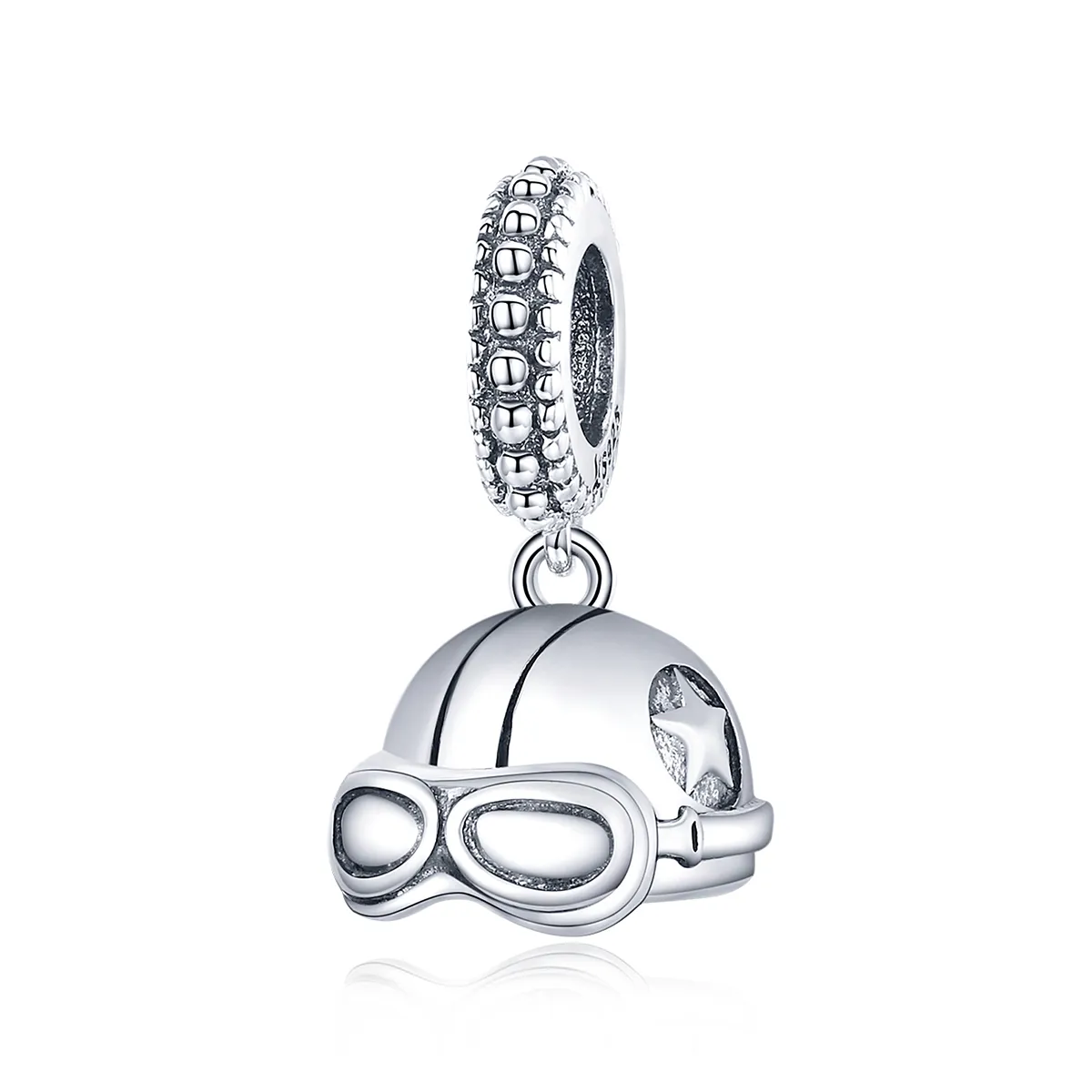 PANDORA Style Retro Helmet Dangle Charm - SCC1711