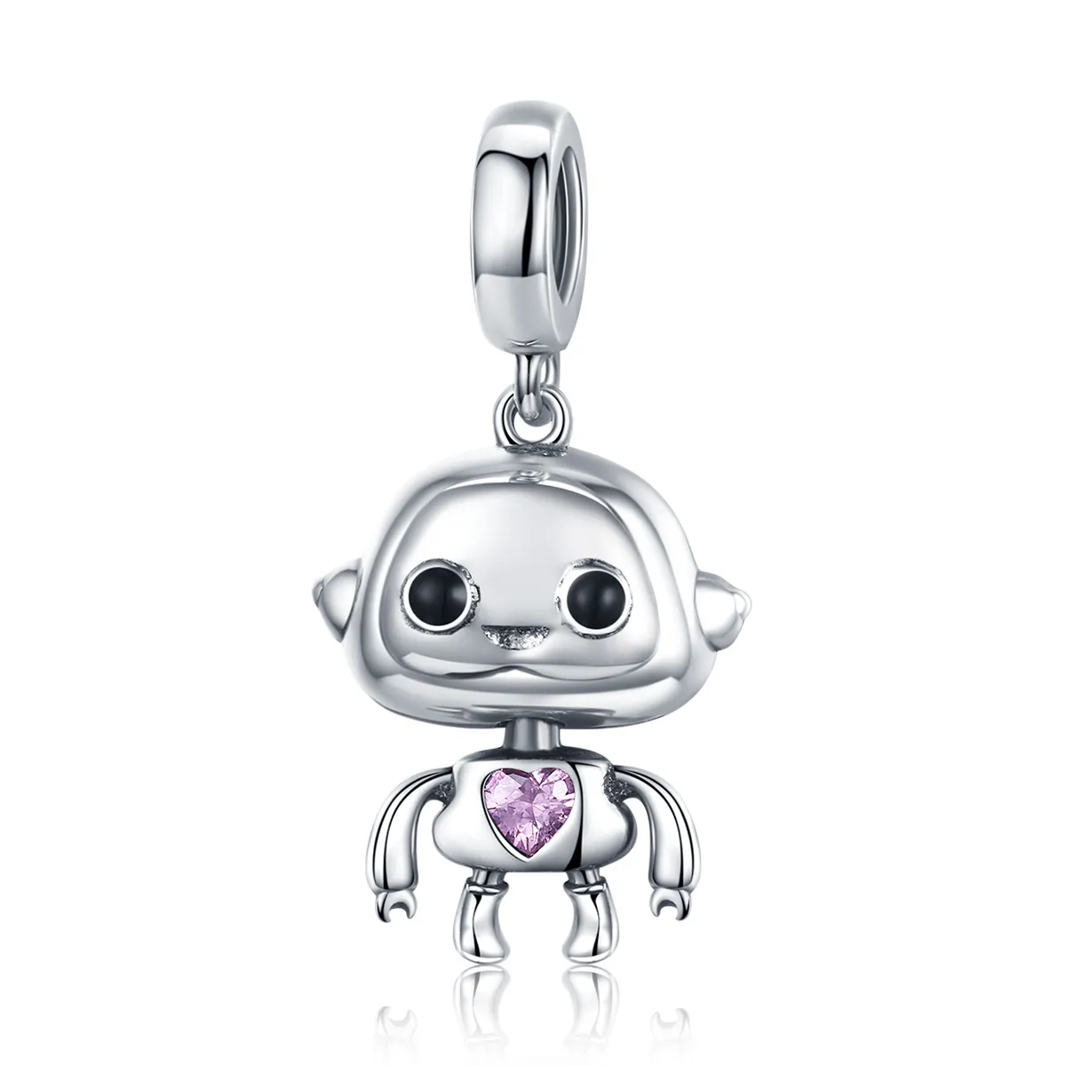 pandora style robot dangle charm scc924