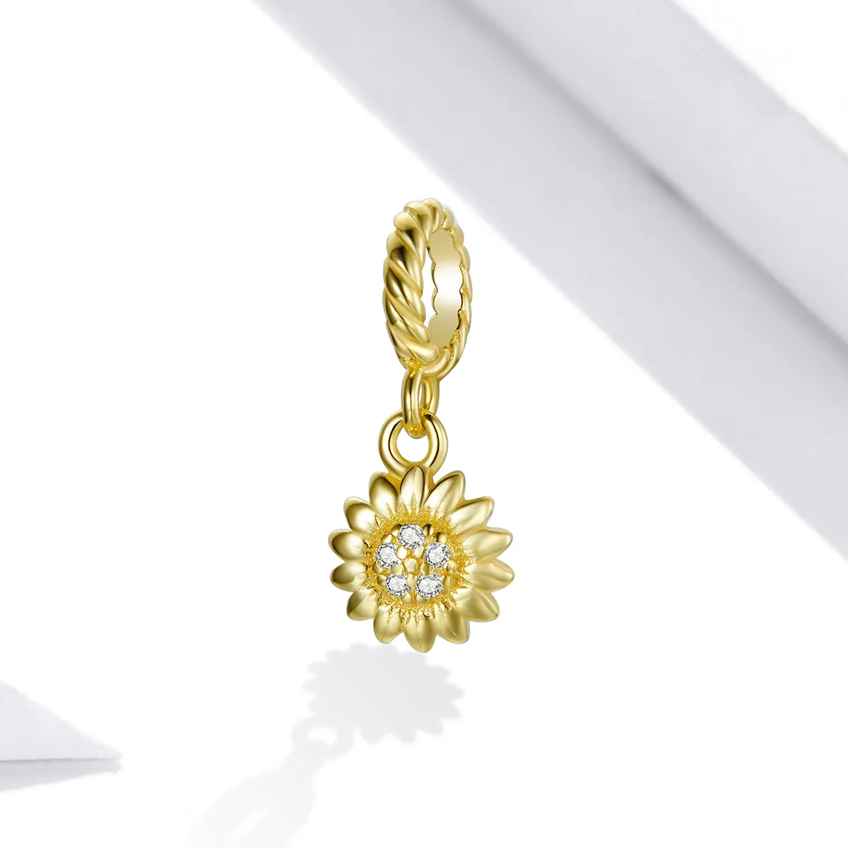 PANDORA Style Shining Sun Flower Dangle Charm - BSX002-L