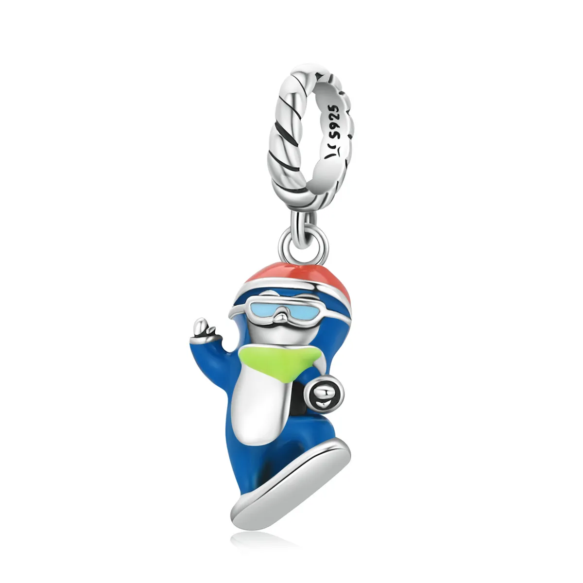 PANDORA Style Ski Penguin Dangle Charm - SCC2003