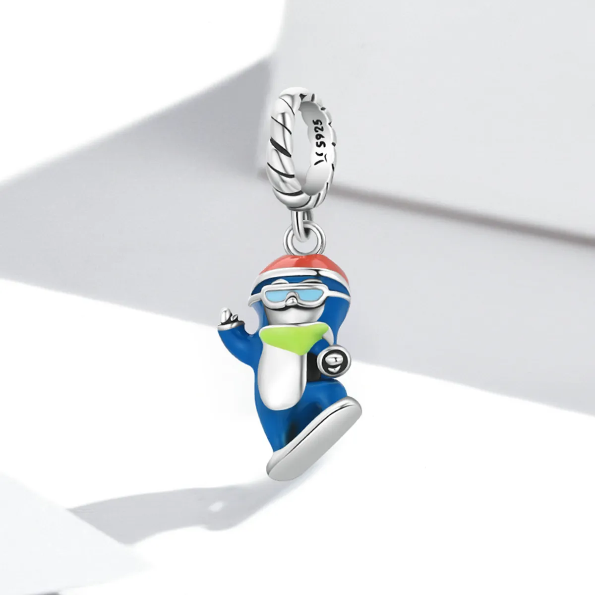 PANDORA Style Ski Penguin Dangle Charm - SCC2003