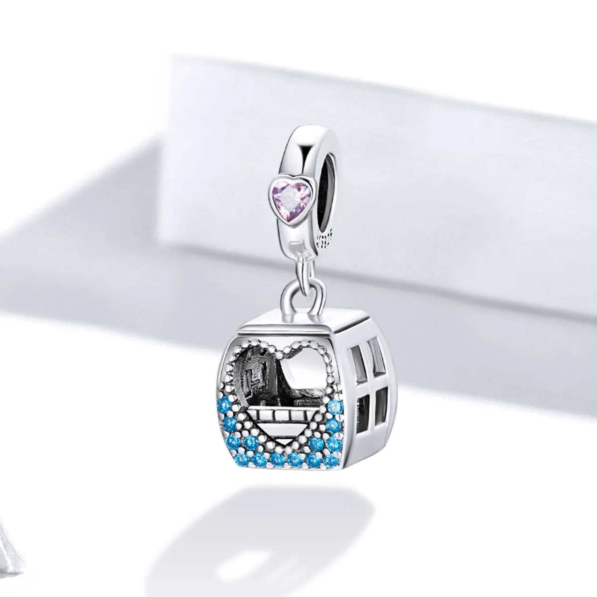 PANDORA Style Small Cable Car Dangle Charm - SCC1741