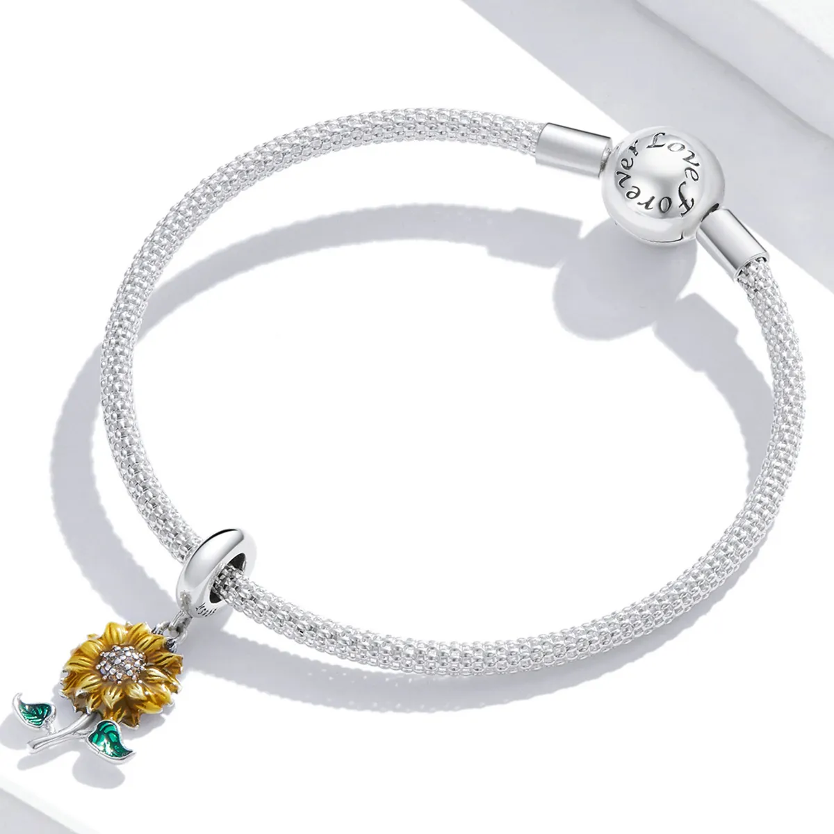 PANDORA Style Sunflower Dangle Charm - SCC2079