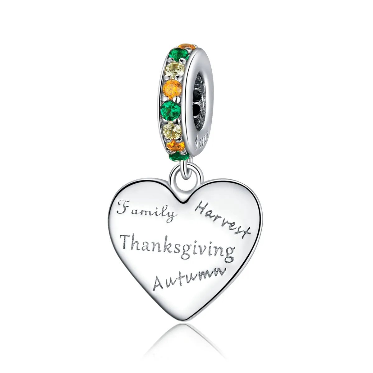 pandora style thanksgiving love dangle charm bsc344