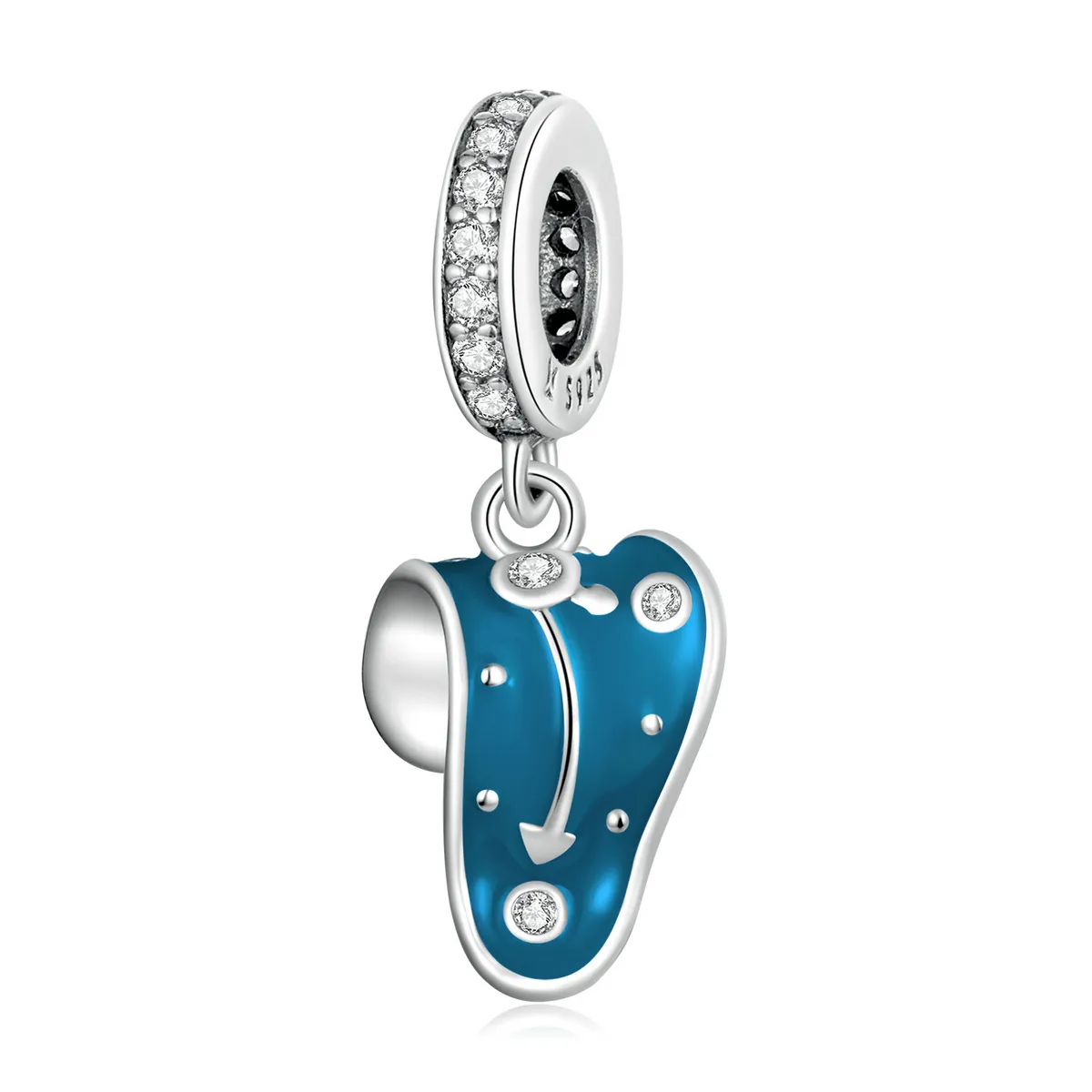 PANDORA Style Twisted Clock Dangle Charm - SCC2080