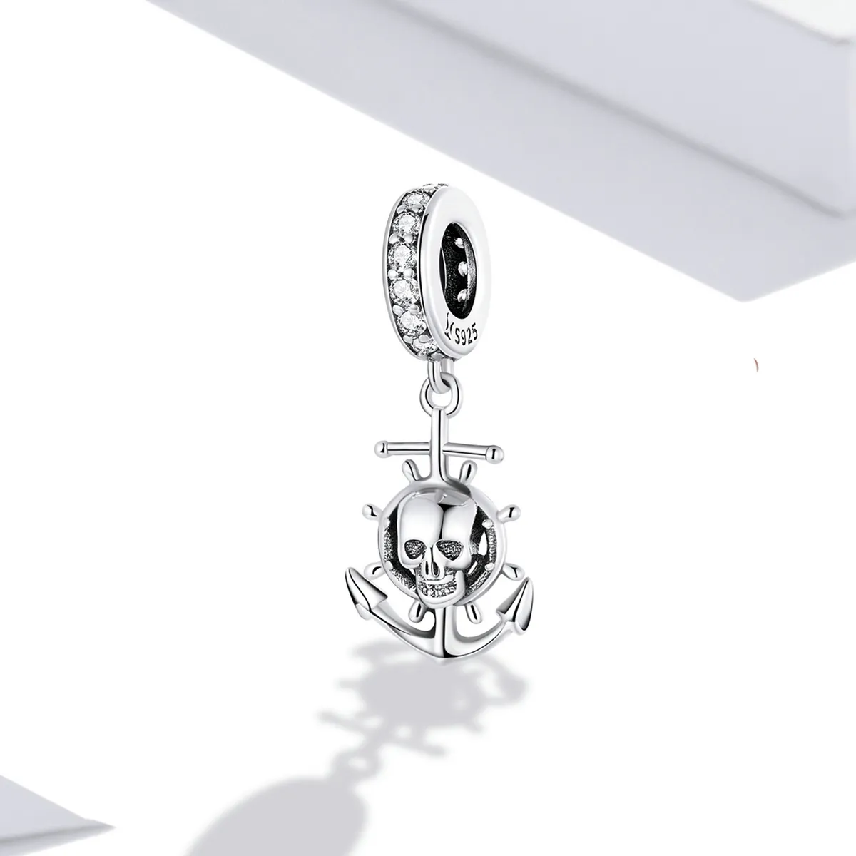 PANDORA Style World Travel - Skeleton Pirate Ship Dangle Charm - SCC2030