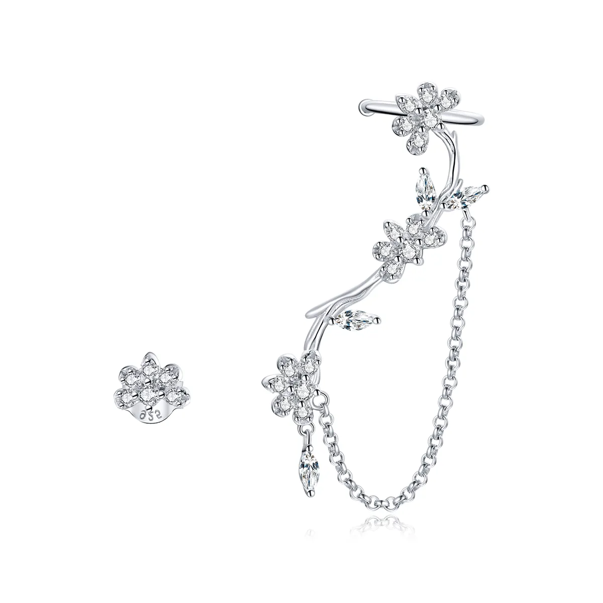 PANDORA Style Blossoms On Moshang Ear Clip - BSE476